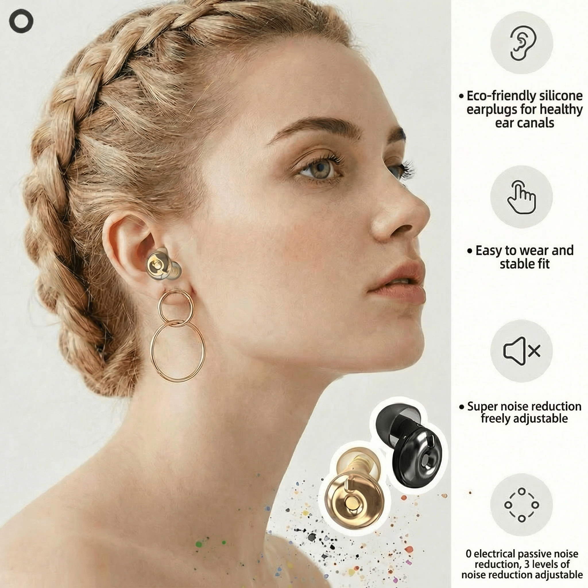 DriftRest™ Noise-Reducing Earplugs (18–32 dB)